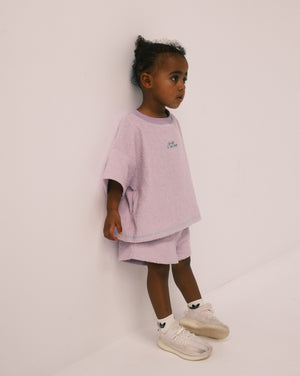 Billie & the Fox Supernova Terry Set — Lilac kids organic terry cotton set, ages 6 months to 6 years